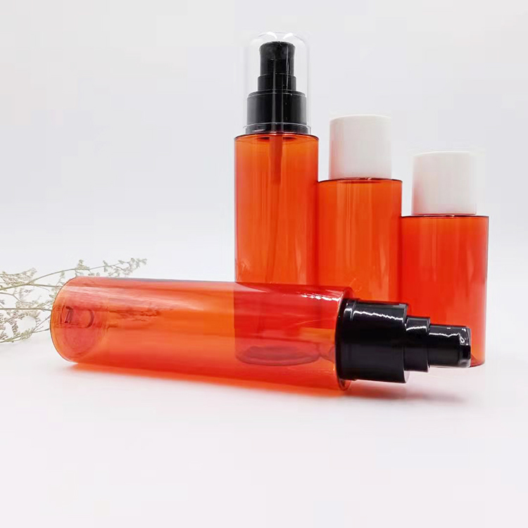 60ml Transparent red cosmetic bottles 